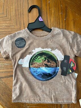 Kids' Brown Jurassic World Graphic Tee